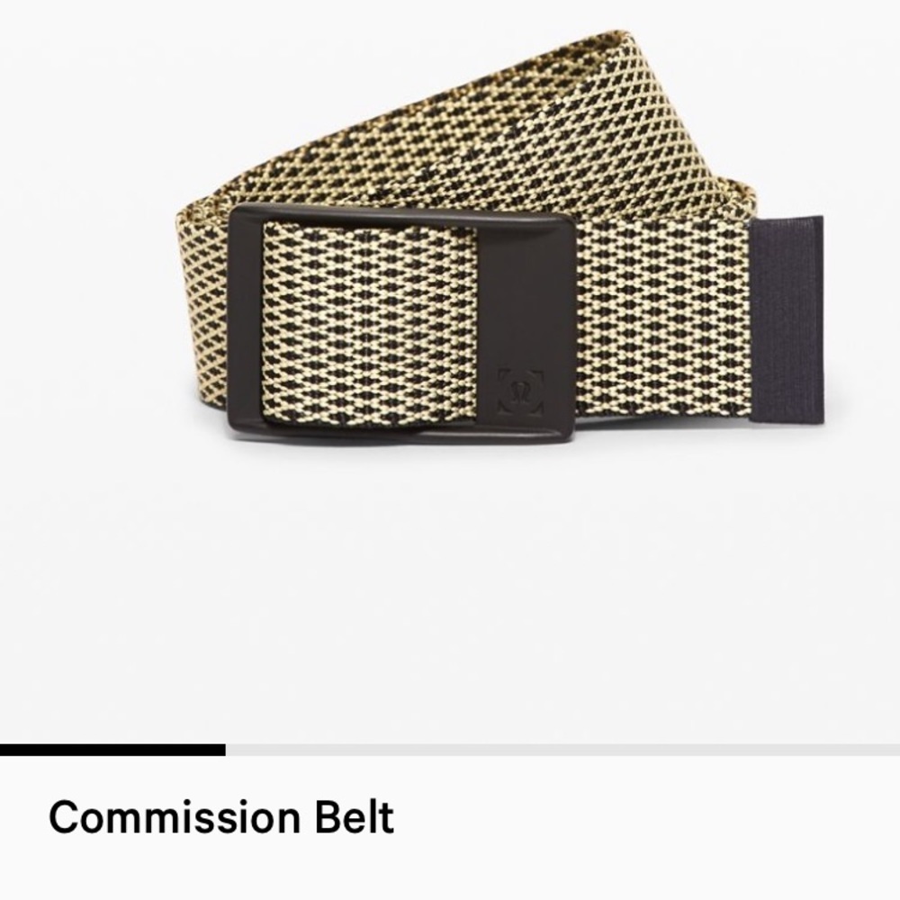 lululemon commission mens belt Small tan brown